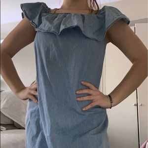 ⭐️cute denim off the shoulder dress⭐️